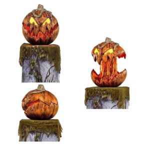 Halloween Animated Pumpkin Light - Battery Operated Spooky Lantern with Sound