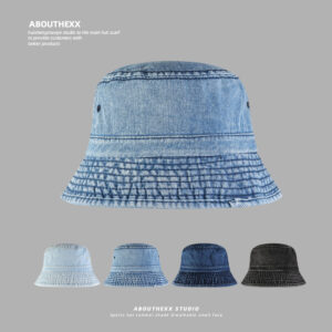 ABOUTHEXX Studio Fashion Bucket Hat - Versatile and Comfortable Denim Design, Ideal for Sun Protection and Enhancing Your Streetwear Look