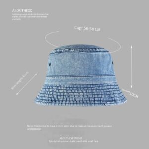 ABOUTHEXX Studio Fashion Bucket Hat - Lightweight Denim, Woven Pattern, Ideal for Outdoor Activities and Casual Wear