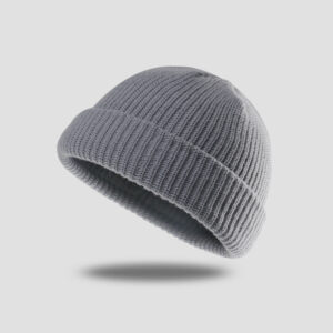 Stylish Ribbed Knit Beanie Hat - One Size Fits All, Cozy Winter Accessories in 6 Vibrant Colors