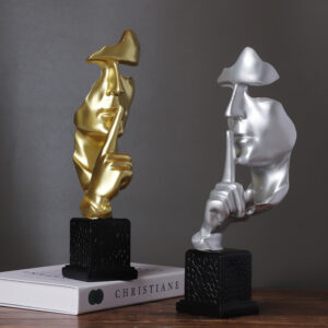 Abstract Metal Sculpture Set - Modern Art Decor for Home or Office